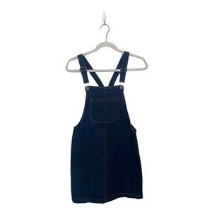 Denim overall dress // Small